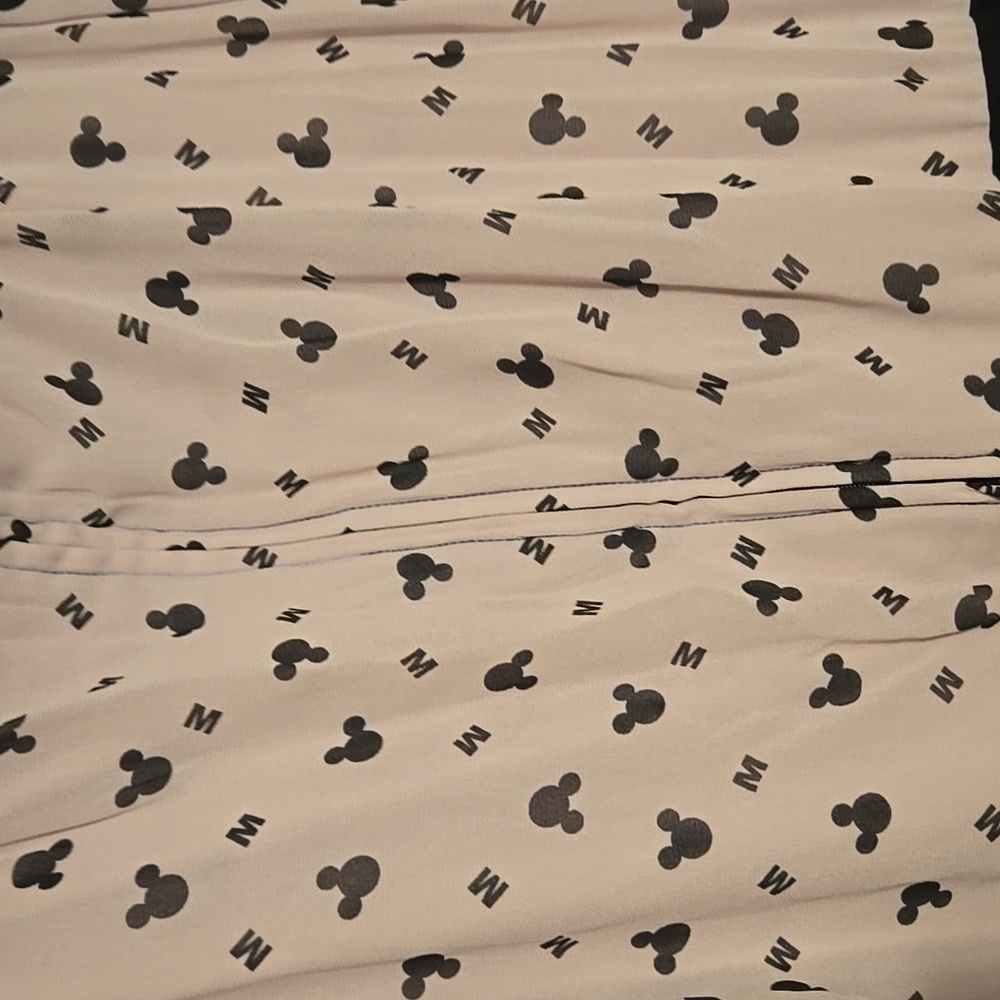 Disney Black and Pink Mickey Print Dress 14 - Picture 3 of 3